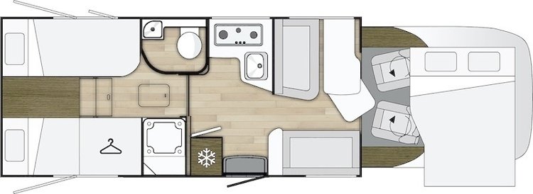 Alquiler de la Autocaravana Perfilada