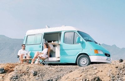 Furgoneta camper Ford Transit 2,5 td En alquiler en La Laguna