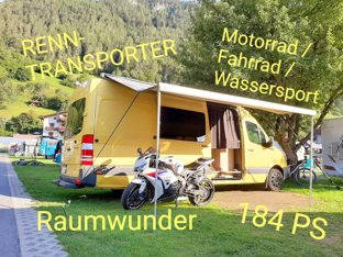 Converted van Mercedes Sprinter 318 - Renntransporter Motorradtransporter Campingmobil For rent in Nersingen