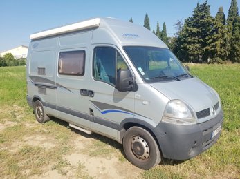 Fourgon aménagé Pössl Master 2,5 l dCi 120 ch. en location à Perpignan