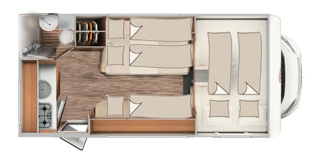 Aluguer de Autocaravana capucino Fiat 244