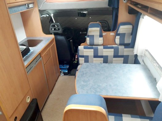 Aluguer de Autocaravana capucino Hymer Ducato