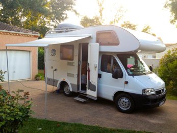 Alkoven Wohnmobil Knaus 500 D zu vermieten in Plaisance-Du-Touch