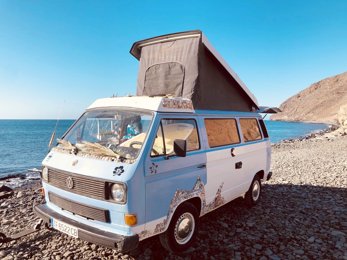 Van Volkswagen T3 Westfalia en location à Tuineje
