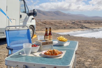 Alkoven Wohnmobil Fiat mc Louise zu vermieten in Corralejo