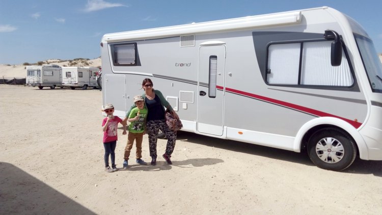 Rental A-class motorhome
