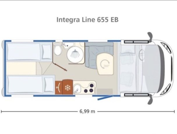 Rental A-class motorhome