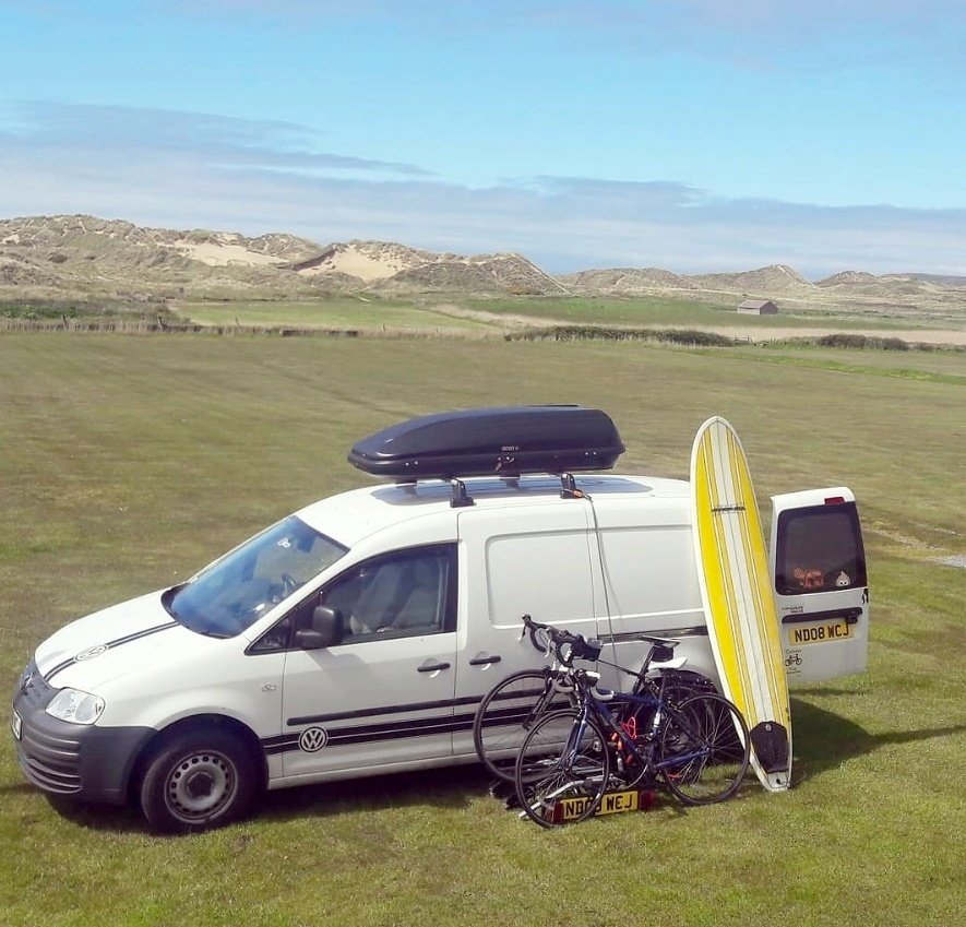 vw caddy bike rack