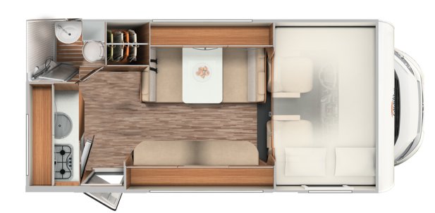 Aluguer de Autocaravana capucino Fiat 244