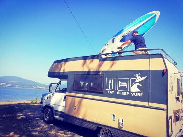 Viaggio del Camper Mansardato