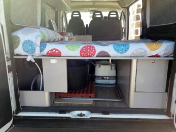 Fourgon aménagé Fiat Ducato en location à La Oliva